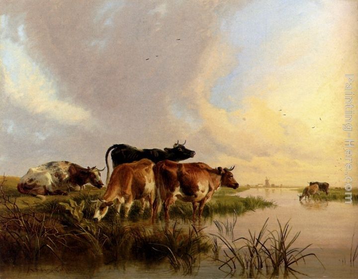 Thomas Sidney Cooper Cattle Watering